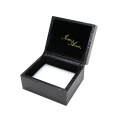 Custom Logo PU leather Wedding Ring Jewelry Box